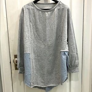 Gray and Blue Women’s Tunic